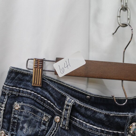 Classic Women's Boot Cut Jeans in Deep Blue - Picture 9 of 14